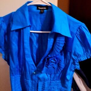 Bebe blue shirt